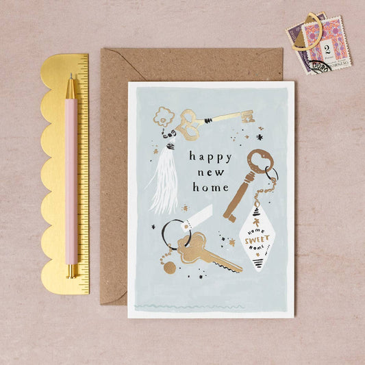 Sister Paper Co. - Keys New Home Card | Housewarming Card | New House Card GLC06