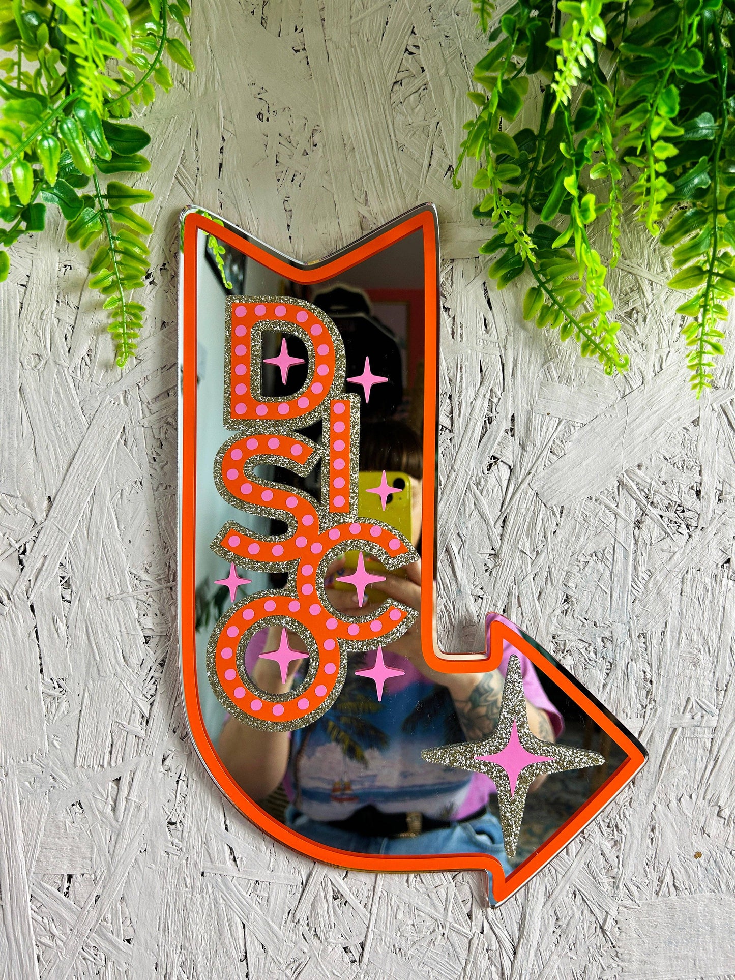 Printed Weird - DISCO Motel Sign Mirror