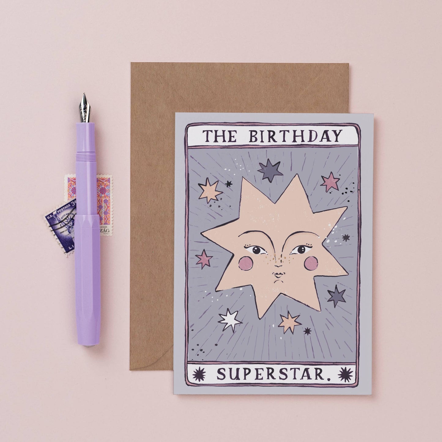 Sister Paper Co. - Tarot Superstar Birthday Card | Tarot Card | Magic Birthday TAC01