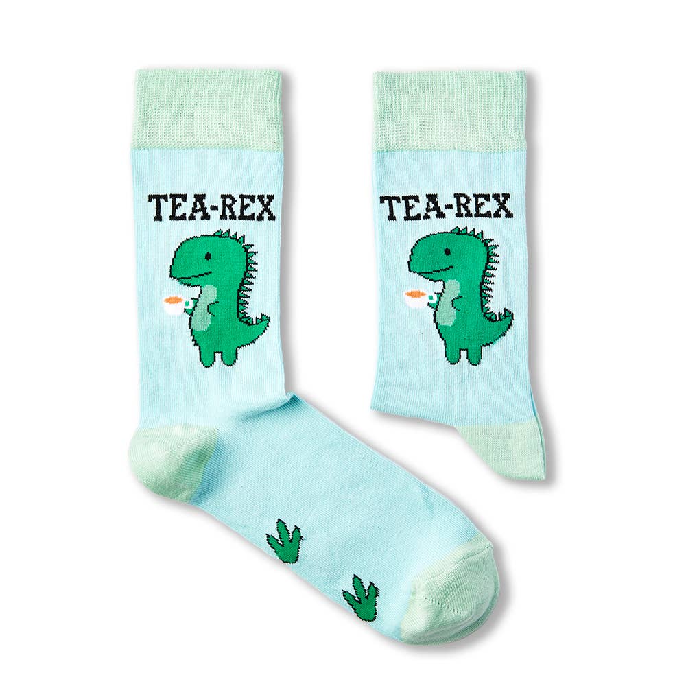 Urban Eccentric - Unisex Tea-Rex Socks: 6-11