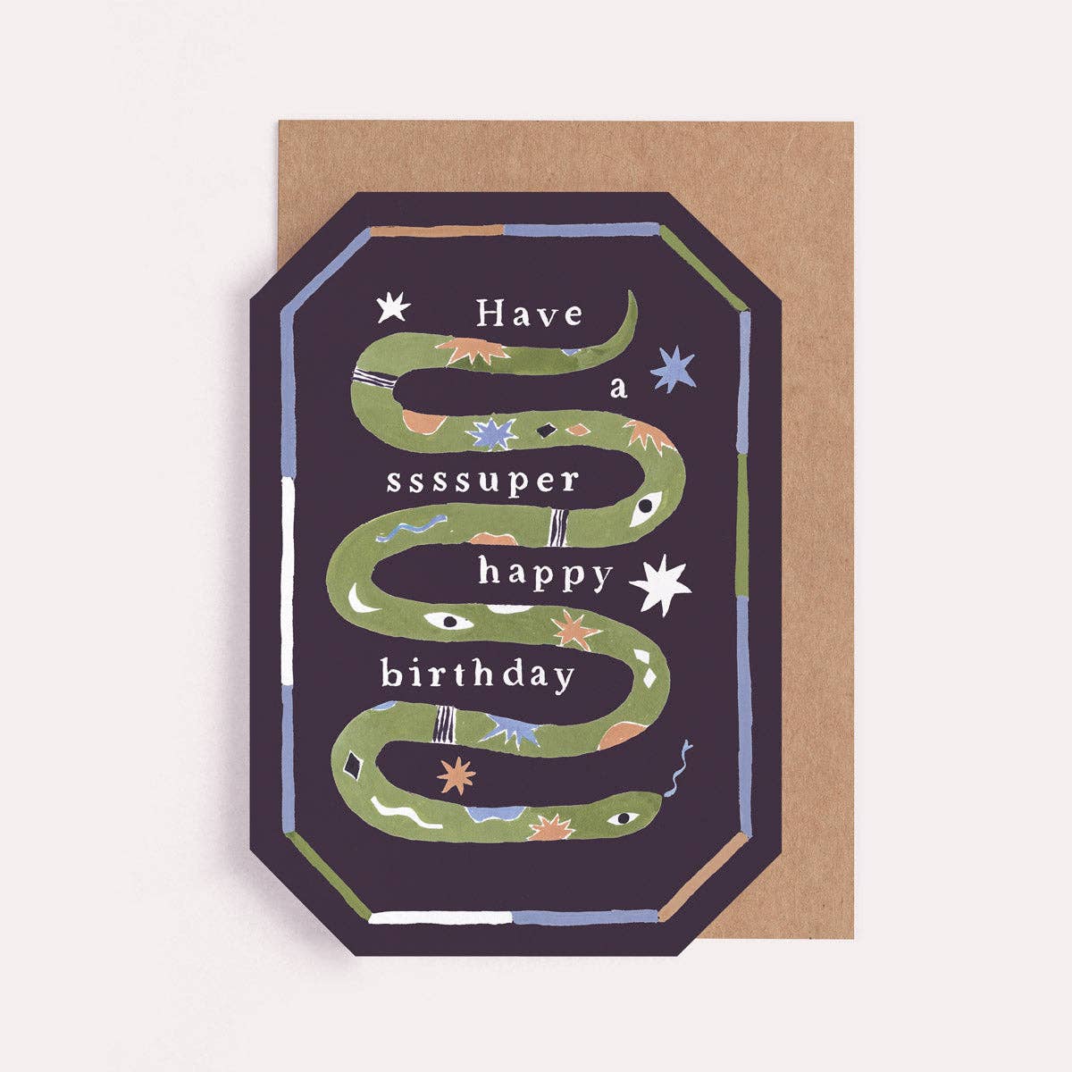 Sister Paper Co. - Ssssuper Snake Birthday Card | Male Birthday Cards  EQC02