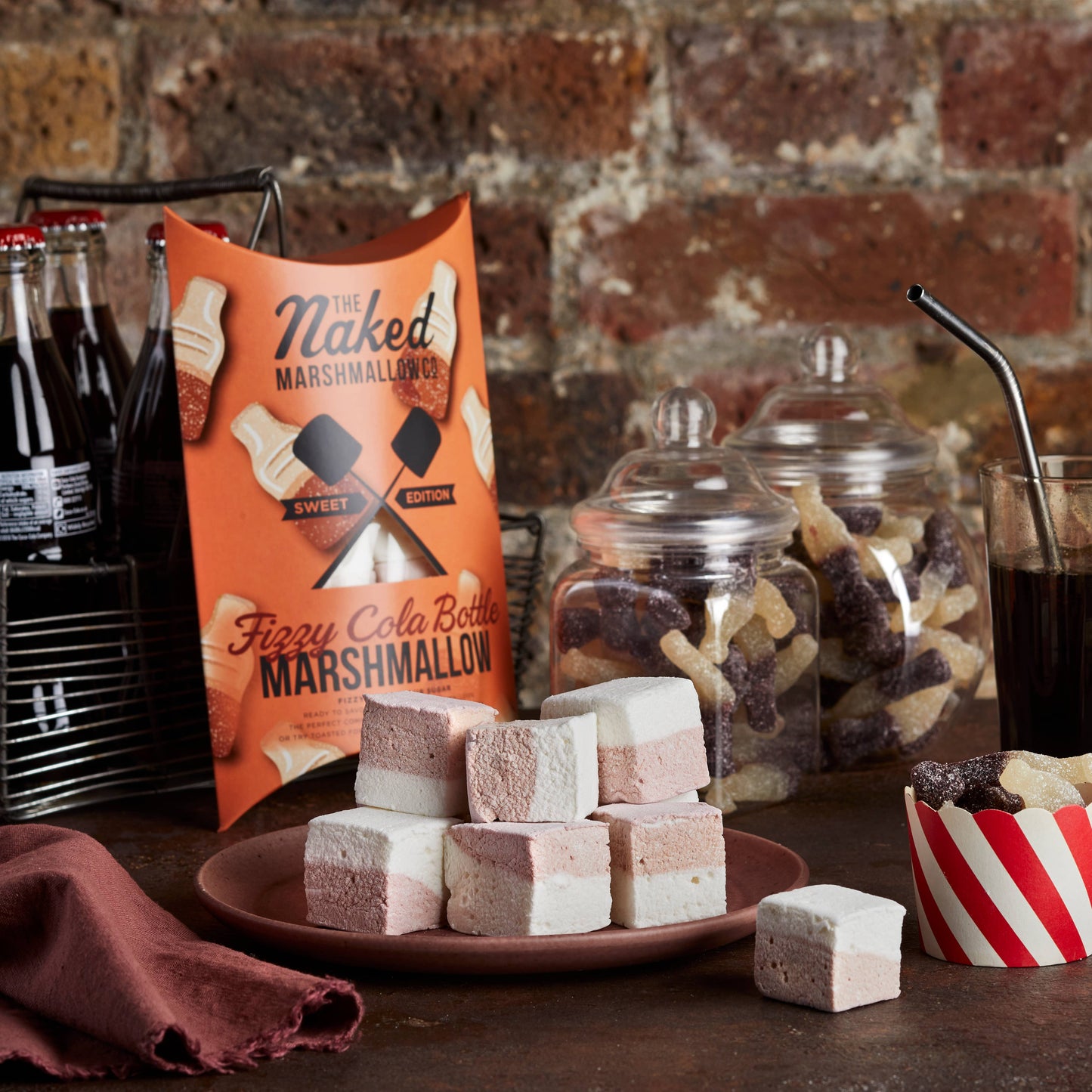 The Naked Marshmallow - Fizzy Cola Bottle Gourmet Marshmallows