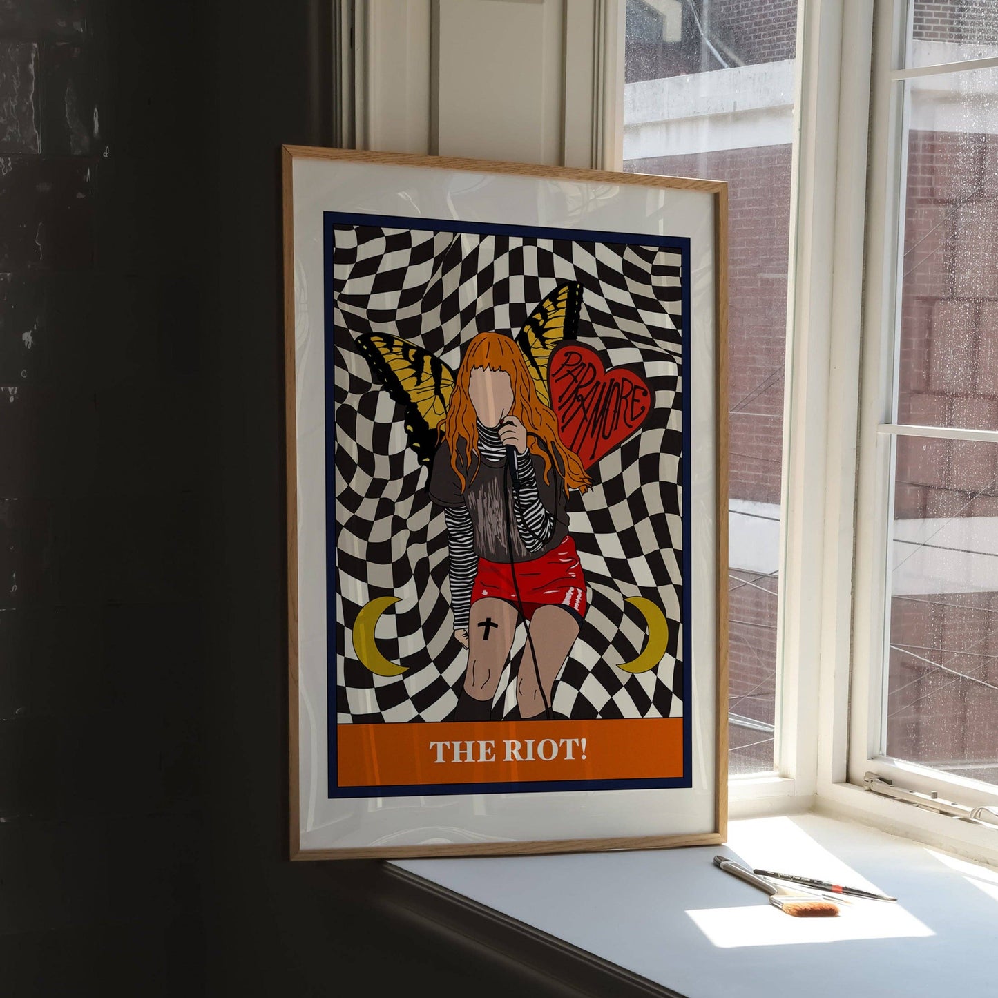 Twisted Rebel Designs - Hayley Williams Paramore Tarot Card Art Print: A5