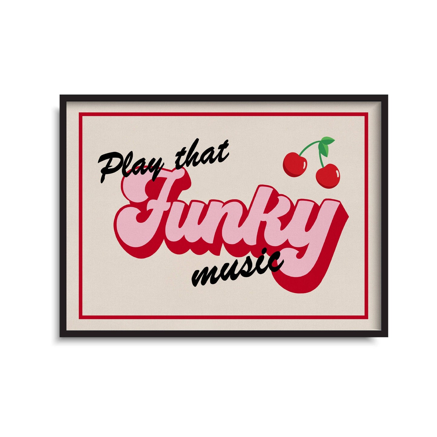 Twisted Rebel Designs - 'Play That Funky Music' Print: A5