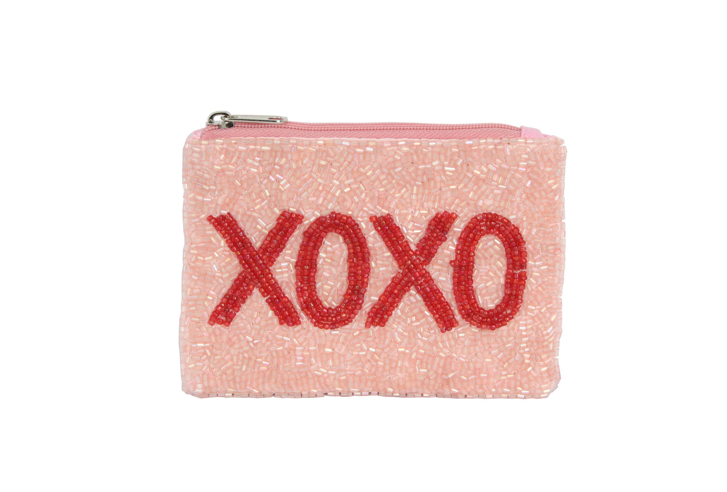 Nima Accessories Inc - Ladies Fully Beaded XOXO Theme Coin Purse