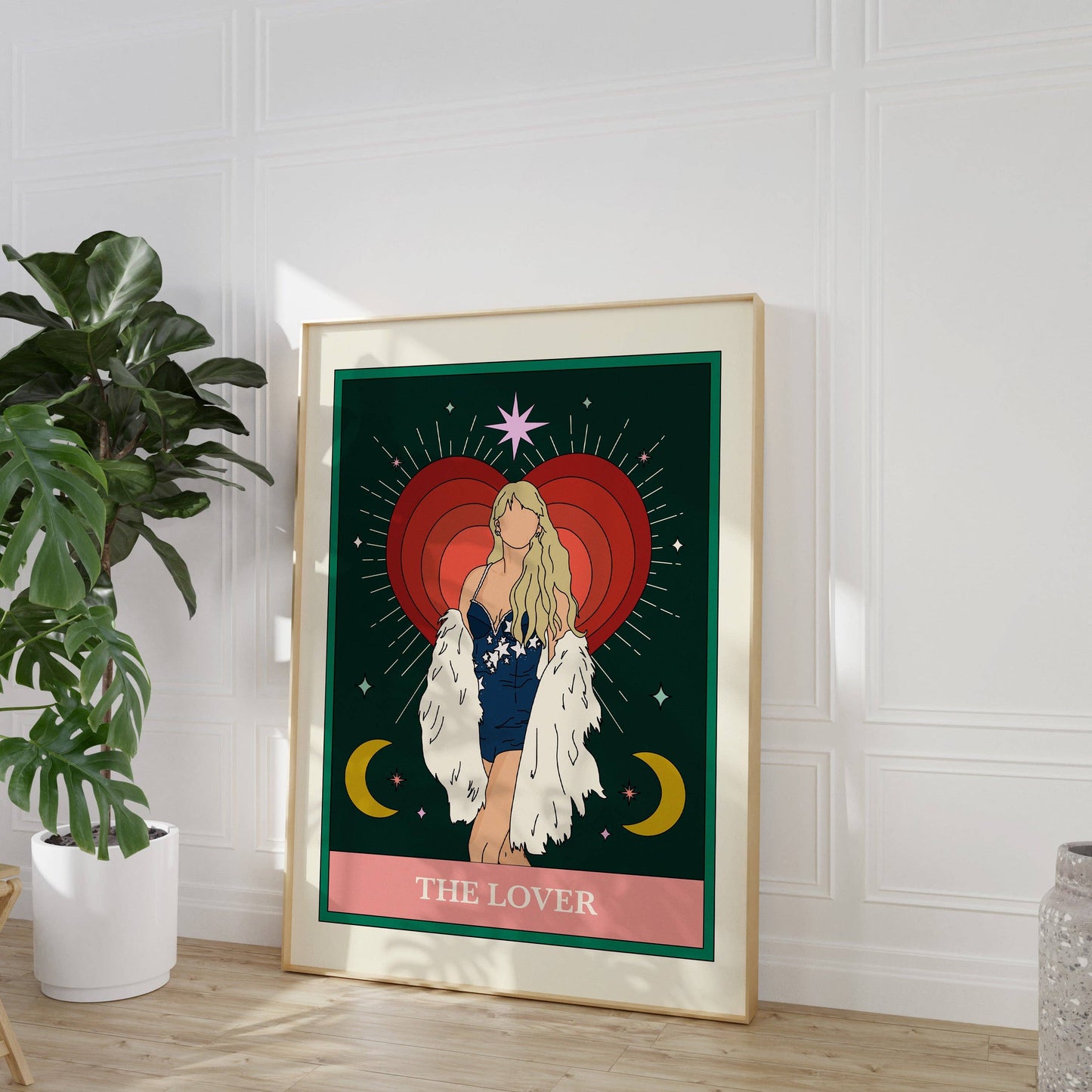 Twisted Rebel Designs - Taylor Swift Lover Tarot Card Art Print: A5