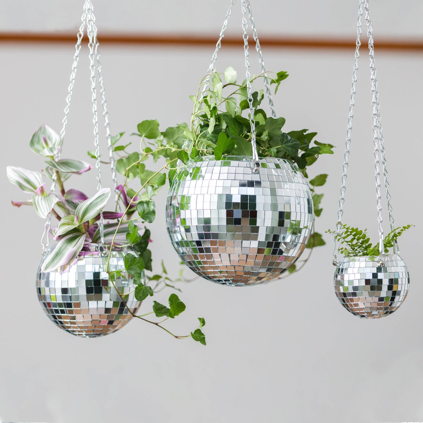 Disco Ball Hanging Planter (8in)