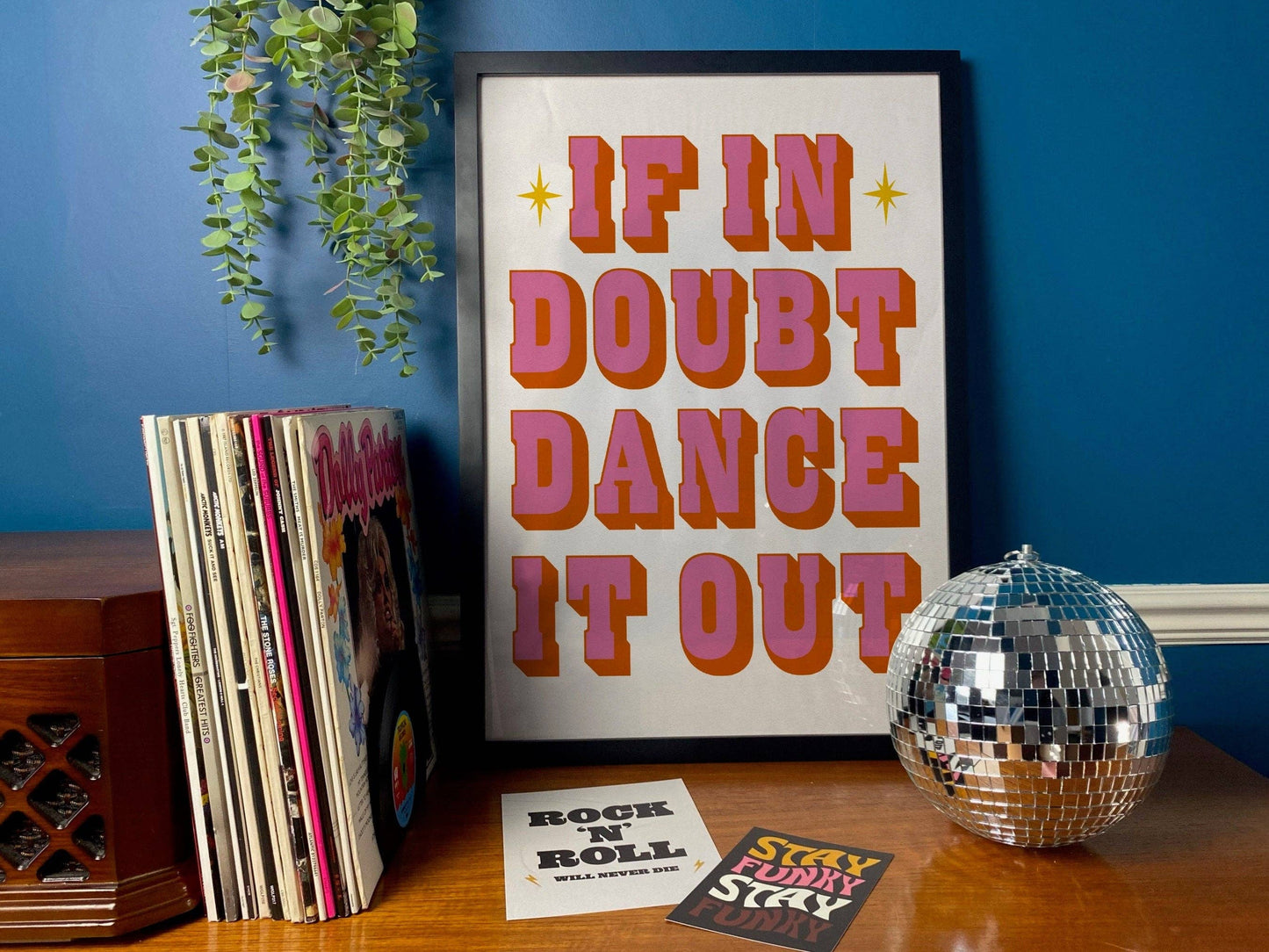 Twisted Rebel Designs - 'If In Doubt Dance It Out' Print: A5