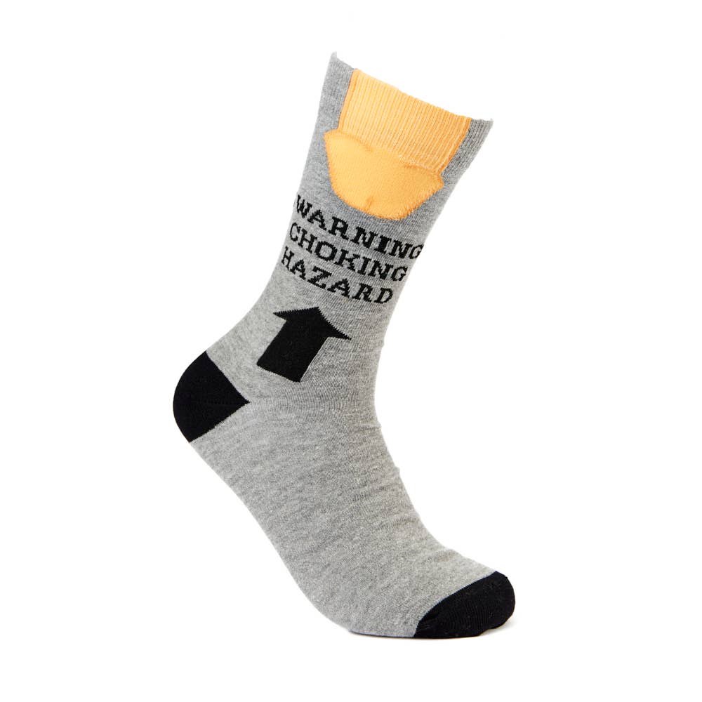 Urban Eccentric - Unisex Warning Choking Hazard Socks