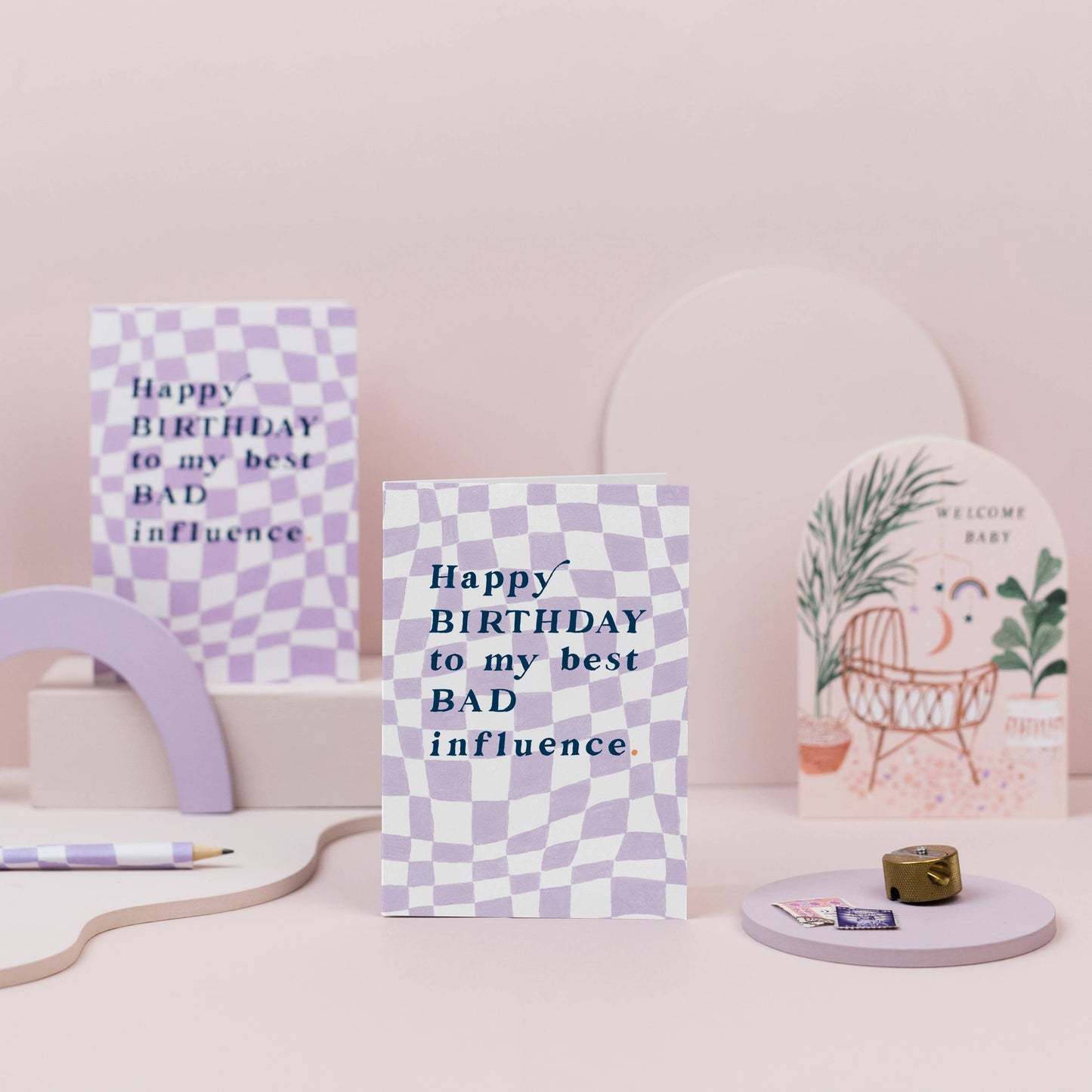 Sister Paper Co. - Bad Influence Birthday Card | Funny Birthday Cards APC03