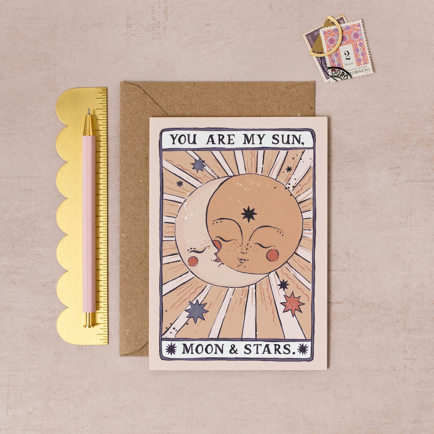 Sister Paper Co. - Sun, Moon & Stars Card | Love Card | Anniversary Cards TAC07