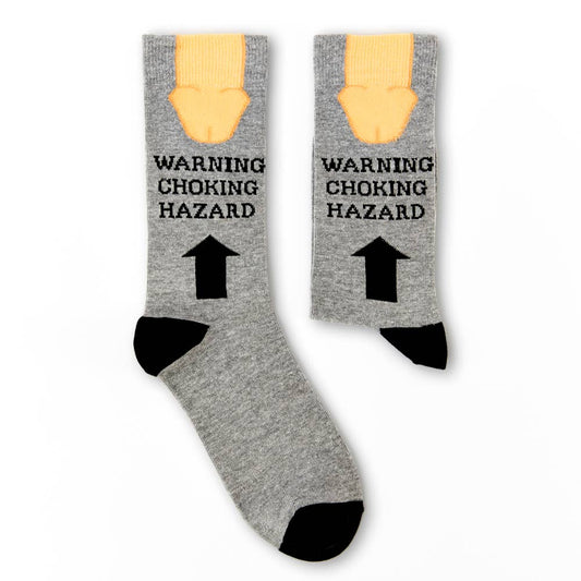 Urban Eccentric - Unisex Warning Choking Hazard Socks