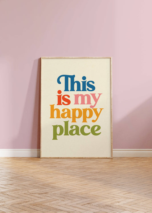 Twisted Rebel Designs - This Is My Happy Place Print: A5 / Multi