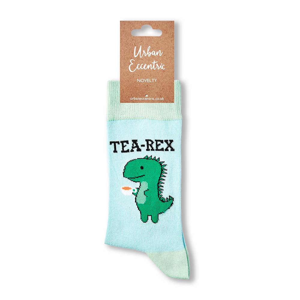 Urban Eccentric - Unisex Tea-Rex Socks: 6-11