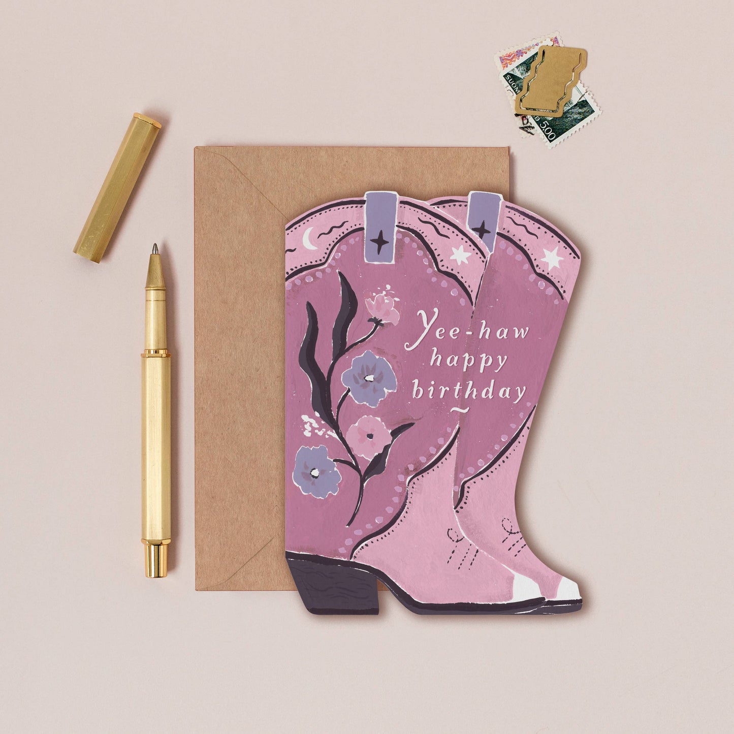 Sister Paper Co. - Cowboy Boots Birthday Card | Cowgirl Birthday Card | Western PYC01