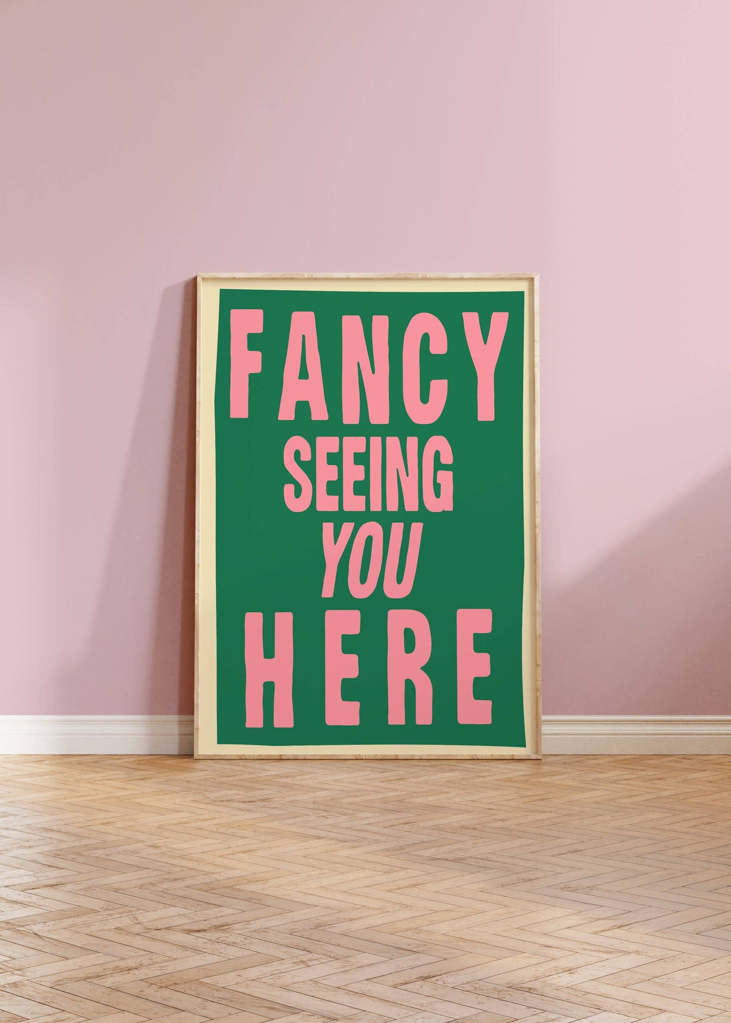 Twisted Rebel Designs - Fancy Seeing You Here Print: A5 / Orange