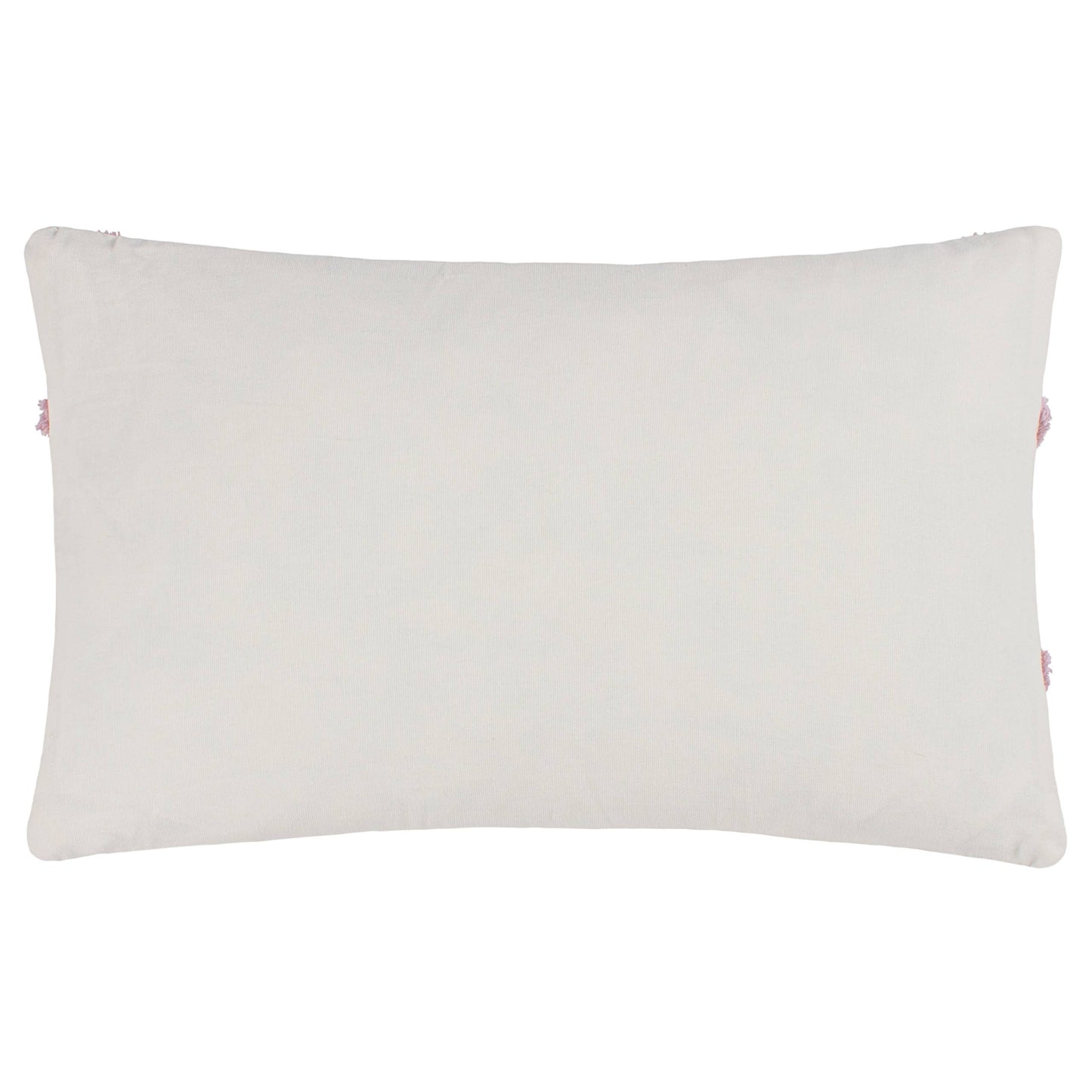 Riva Home - Joy Cotton Tufted Cushion Pink: Pink / Polyester Filled / 30 x 50cm