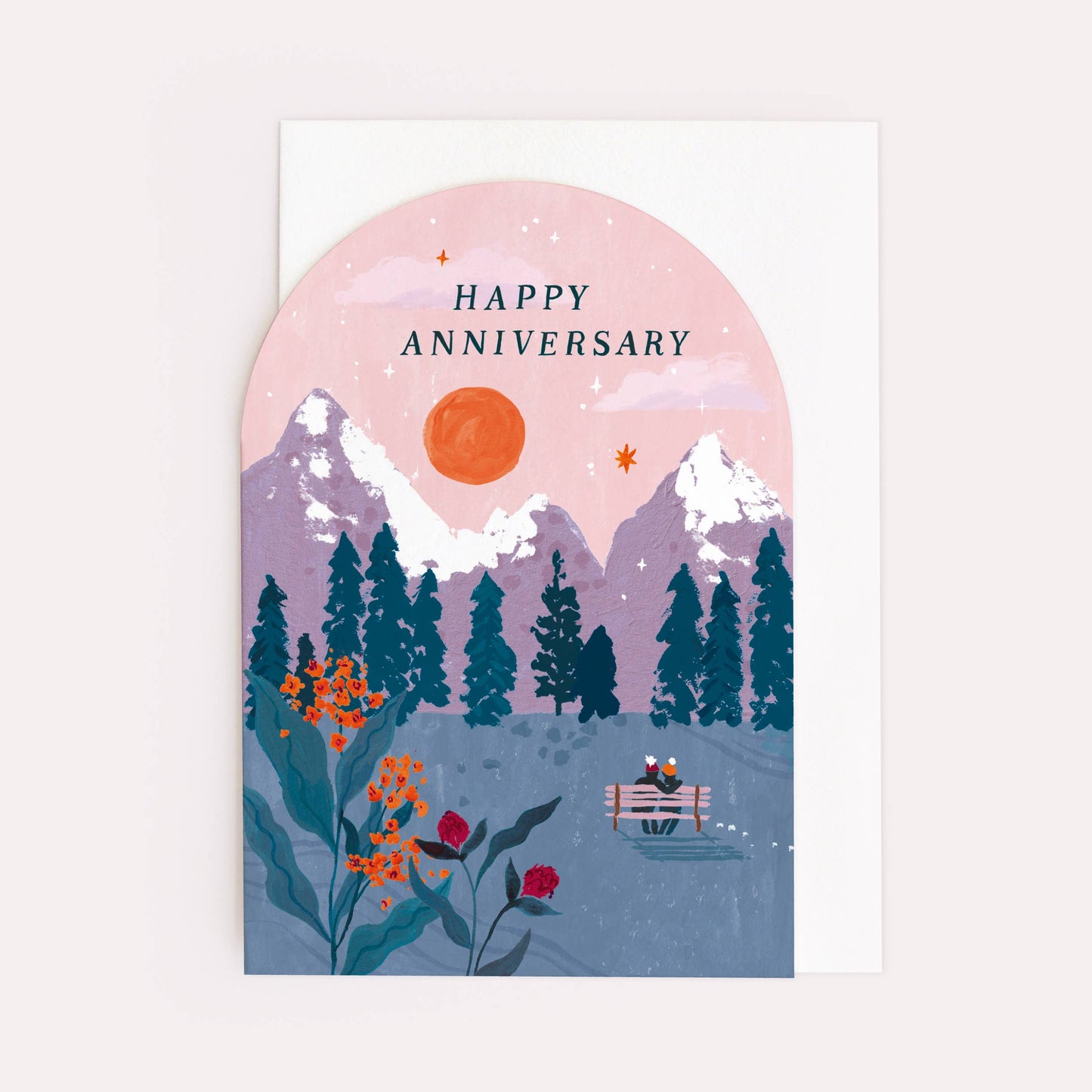 Sister Paper Co. - Anniversary Sunset Card | Anniversary Cards | Love Cards NVC12