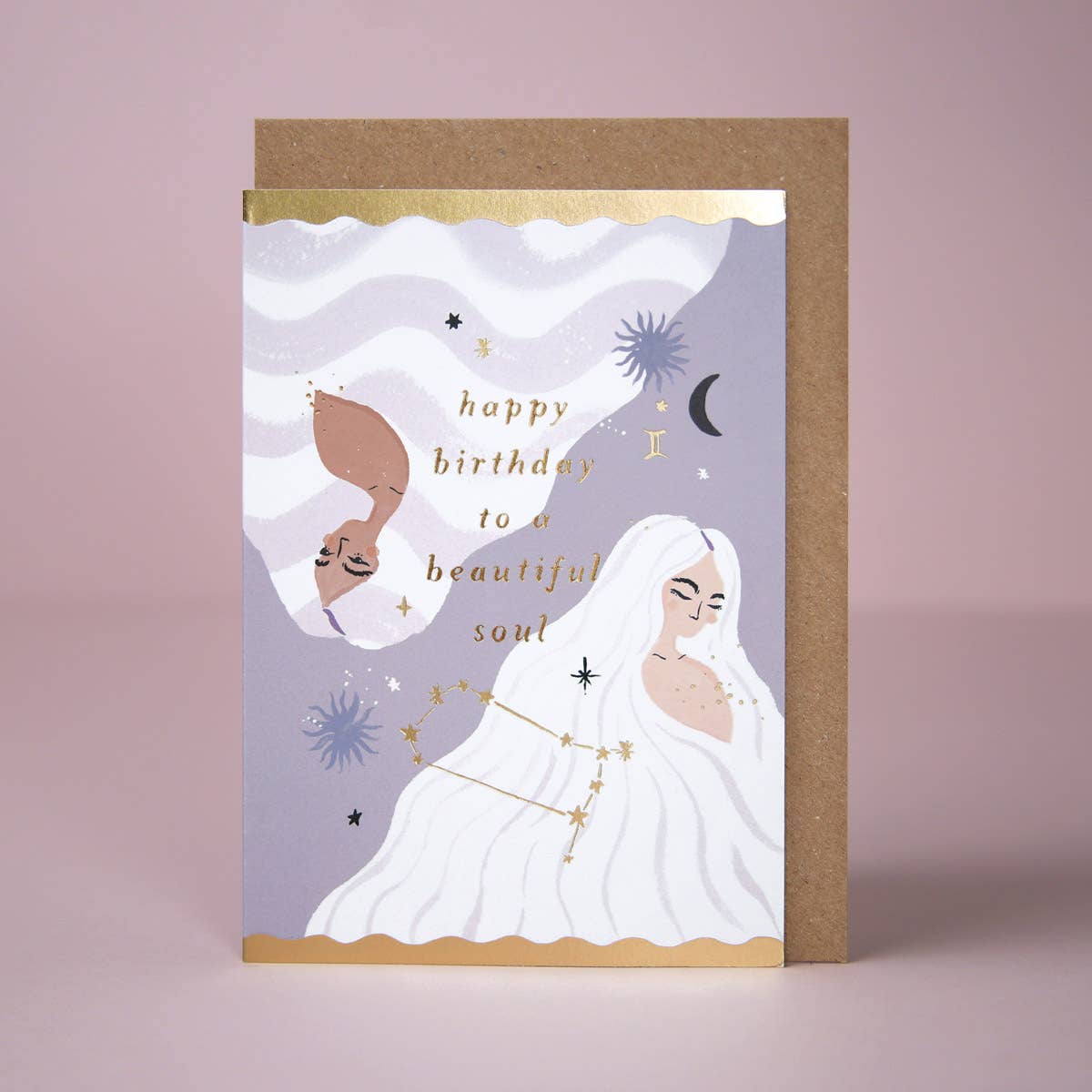 Sister Paper Co. - Souls Zodiac Birthday Card | Gemini Star Sign Birthday Cards ZDC07