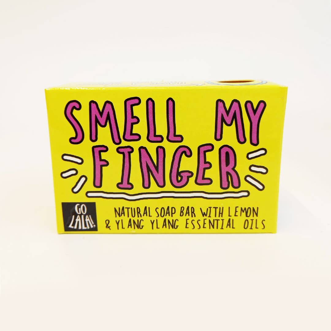 Go La La - Smell My Finger Soap Bar Funny Rude Novelty Gift