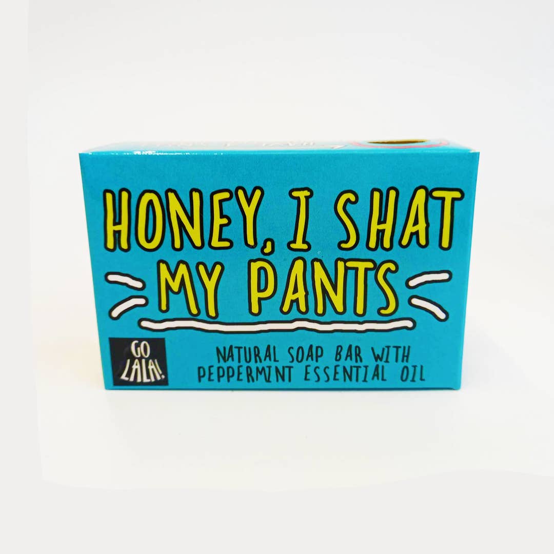 Go La La - Shat My Pants Soap Bar Funny Rude Novelty Gift Vegan