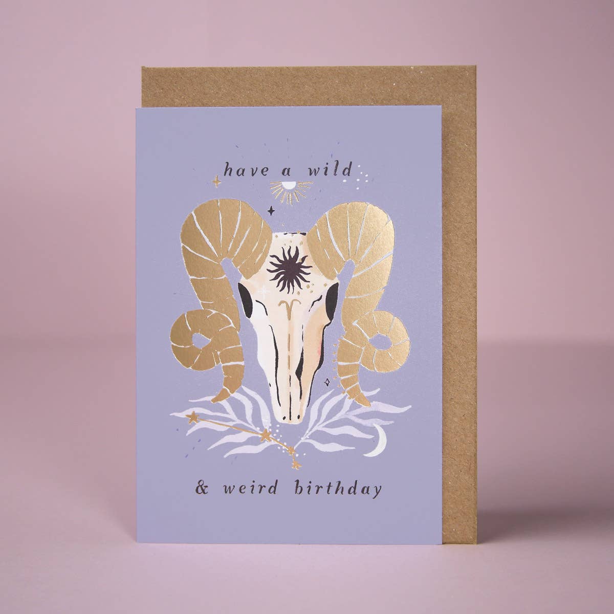 Sister Paper Co. - Ram Zodiac Birthday Card | Aries Star Sign | Astrology Cards ZDC03