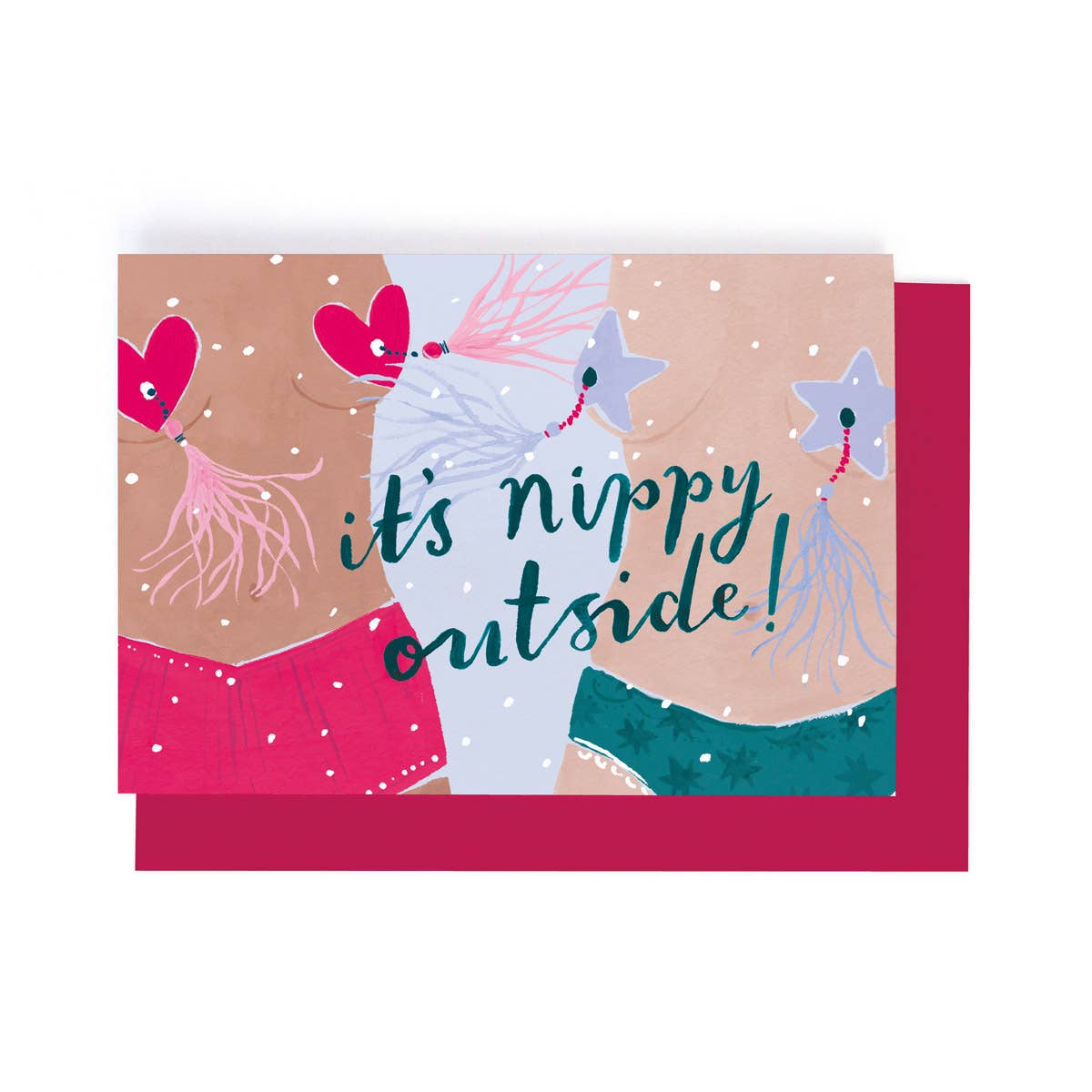 Sister Paper Co. - It's Nippy Outside Christmas Card | Holiday Cards | Seasonal EVX08