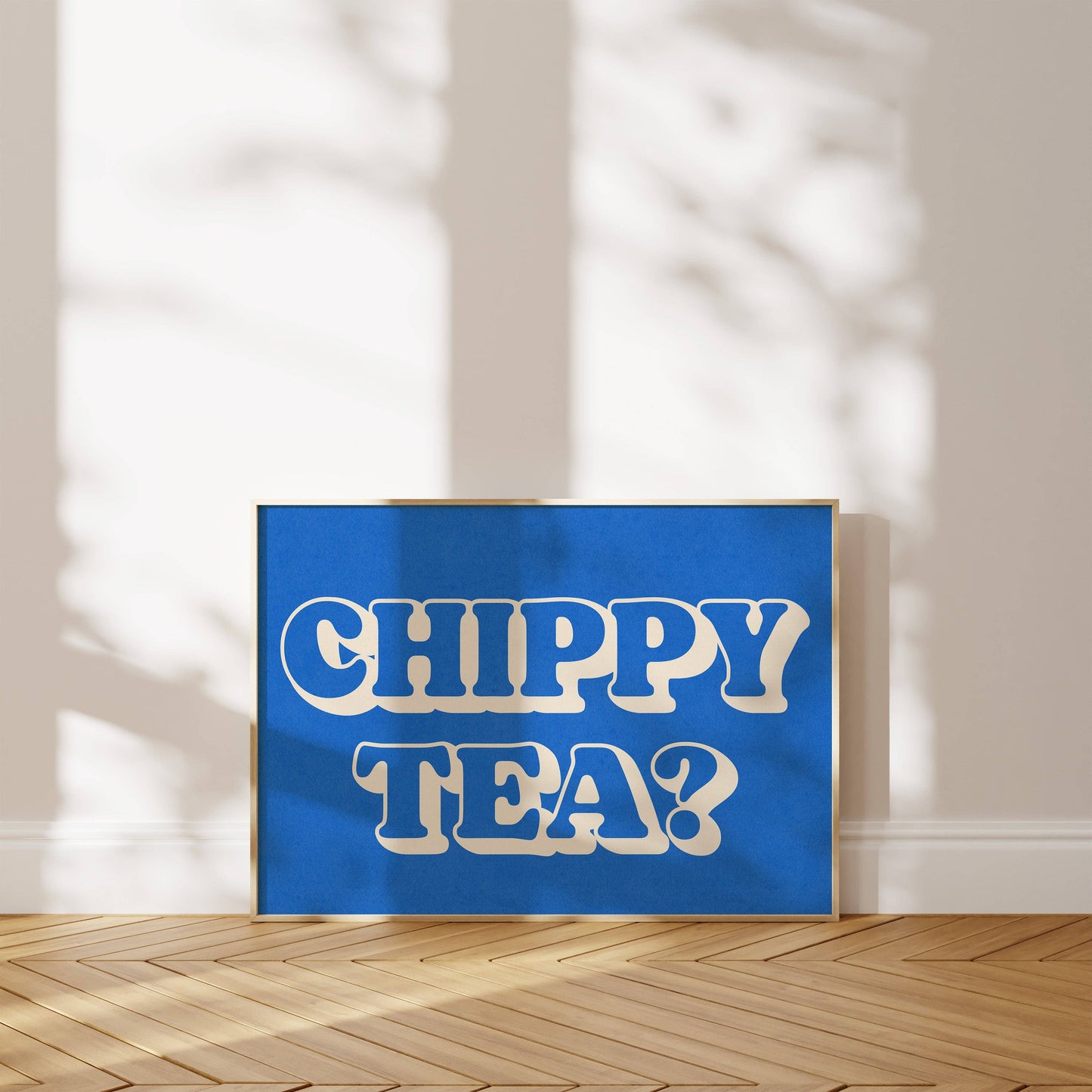 Twisted Rebel Designs - Chippy Tea? Print: A5 / White / Green