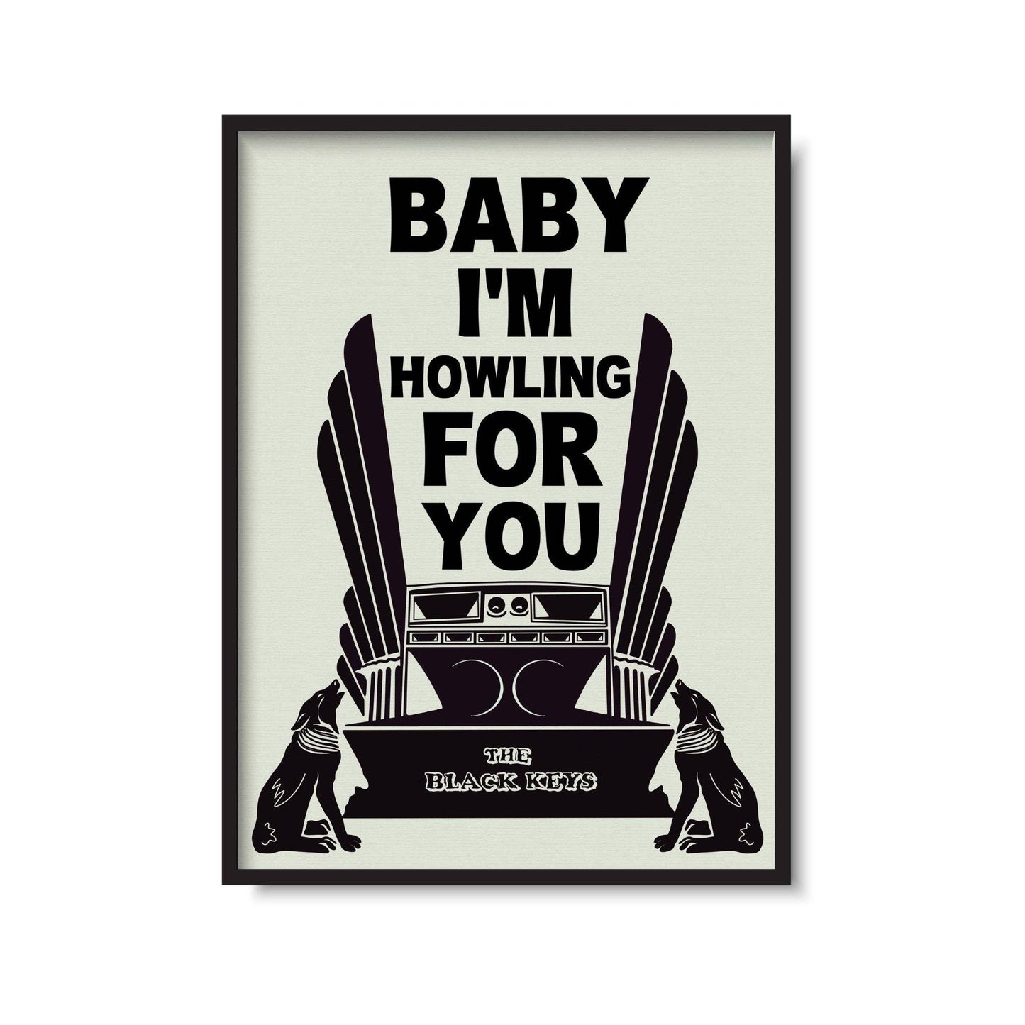 Twisted Rebel Designs - 'Baby I'm Howlin' for You' Print: A5