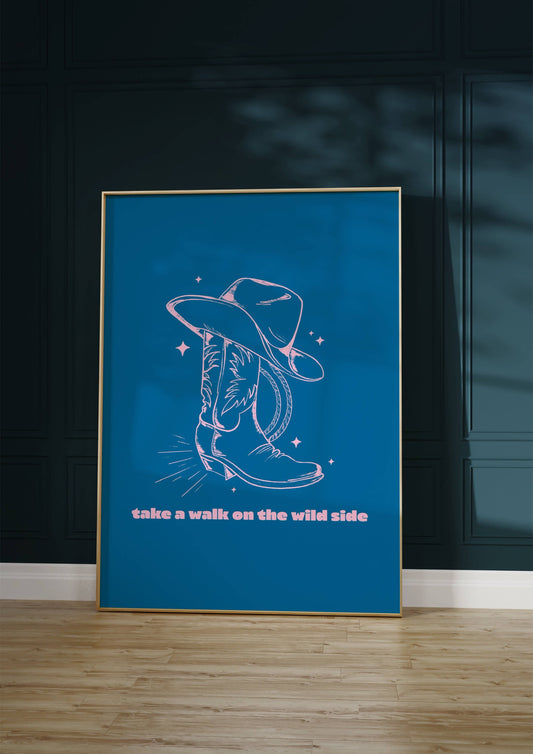 Twisted Rebel Designs - Wild Side Print: Blue / A5