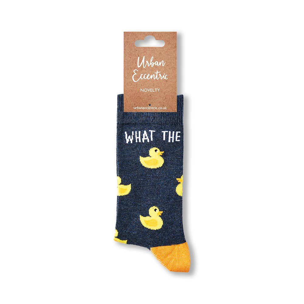 Urban Eccentric - Unisex What The Duck Socks: 6-11