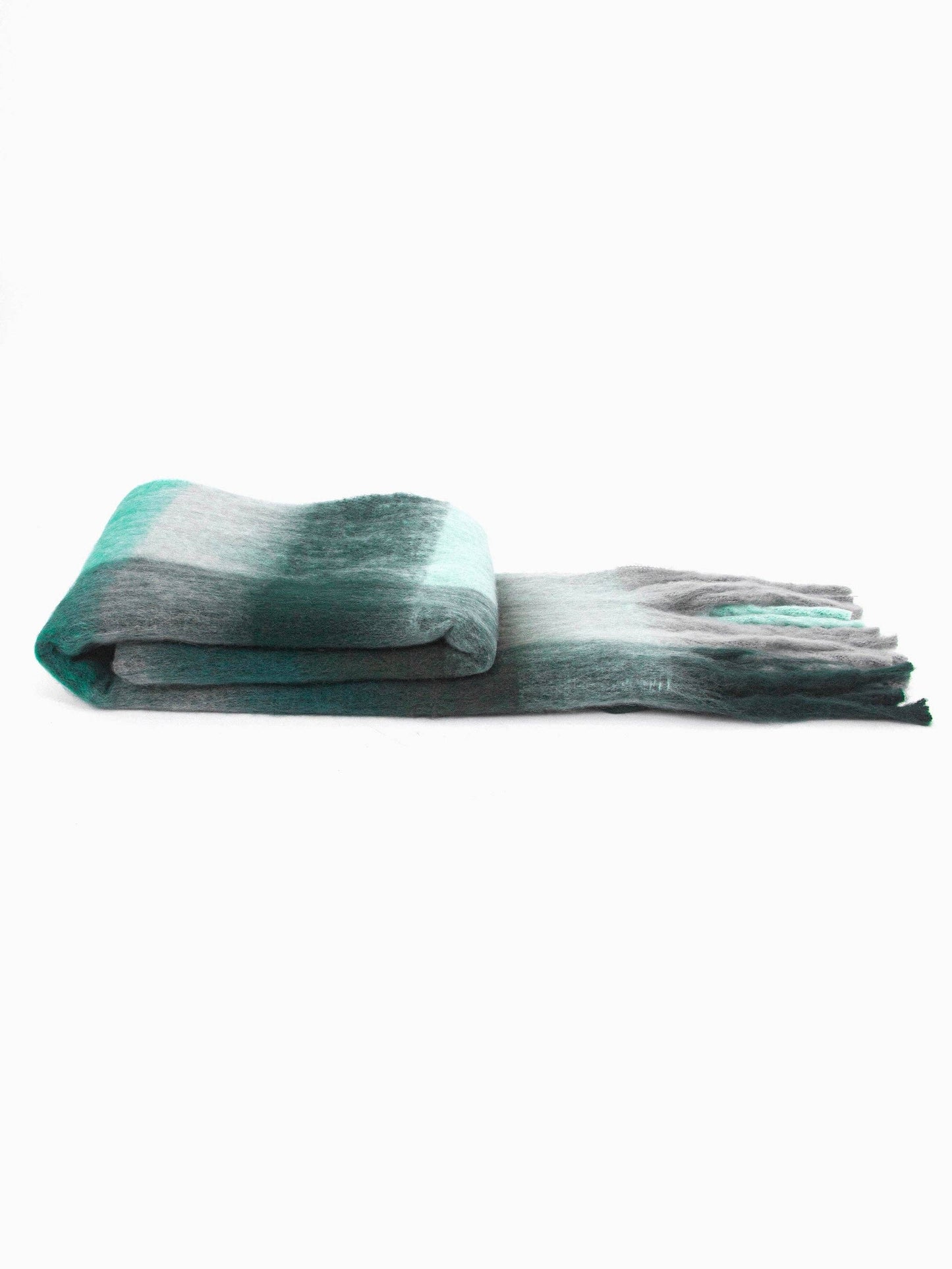 Sarta Accessories - Allie Heavyweight Scarf - Teal, Square Colour Block: One-size