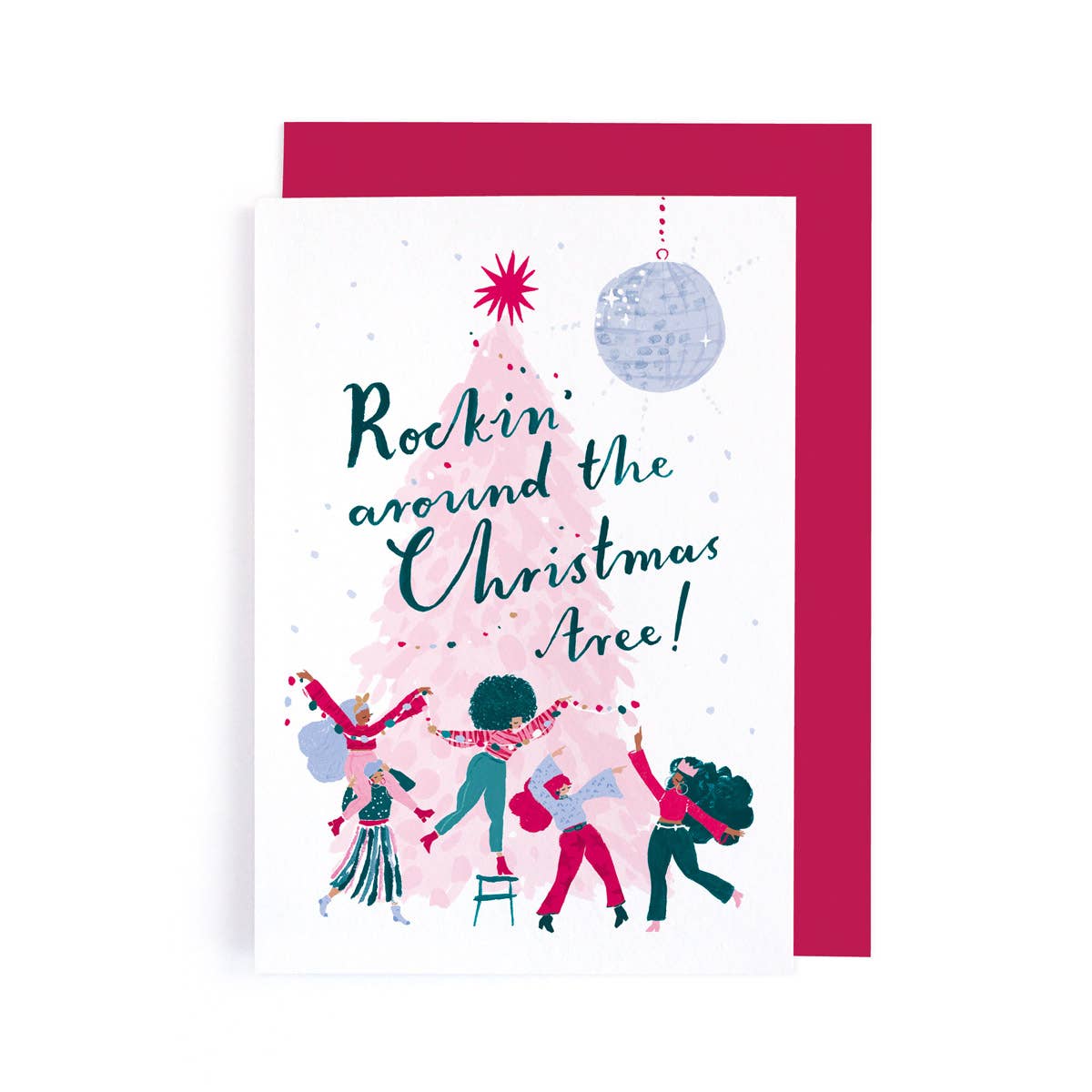 Sister Paper Co. - Rockin' Christmas Tree Card | Christmas Cards | Holiday Card EVX04