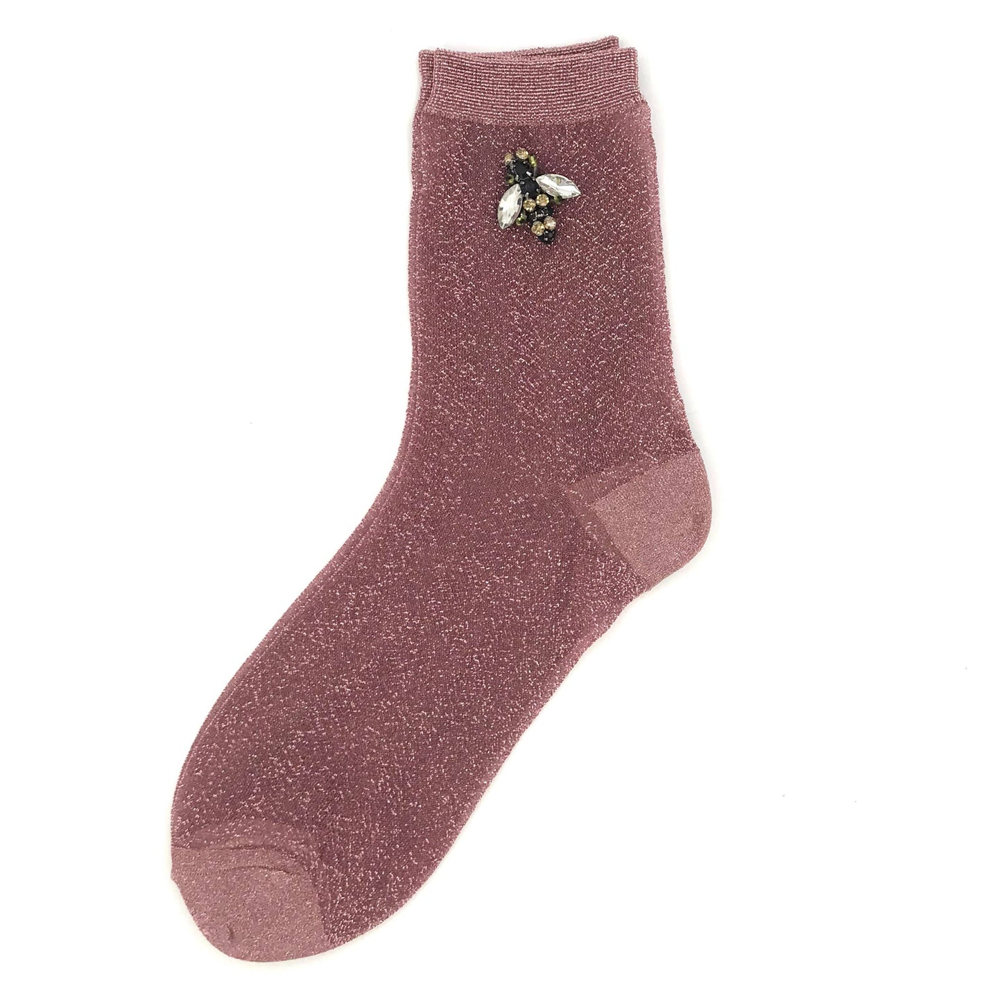 Sixton London - Rio socks With or Without Sparkly Bee Pin: Pink / Without pin