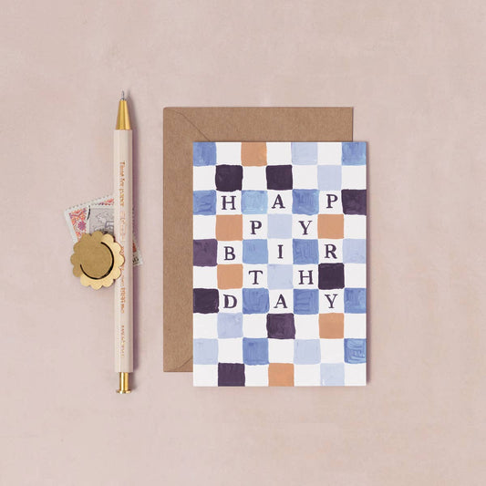 Sister Paper Co. - Checkerboard Mini Birthday Cards | Mini Greeting Cards PEC07