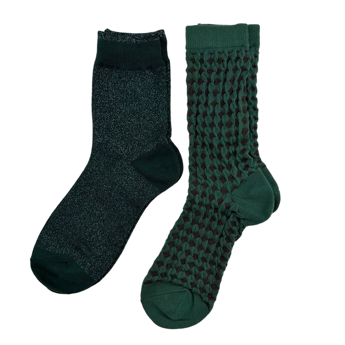 Sixton London - Teal Tokyo and Estoril sock box duo with beaded green eye