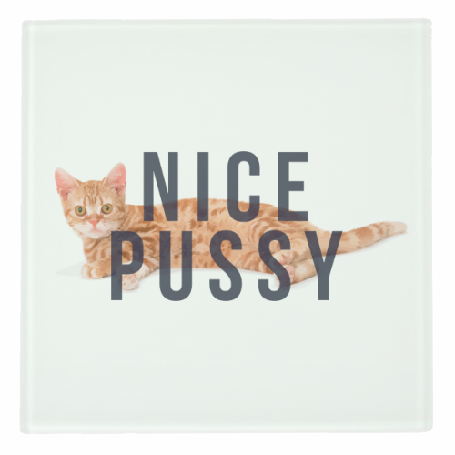 ART WOW - Coasters 'Nice Pussy' by The 13 Prints: Cork