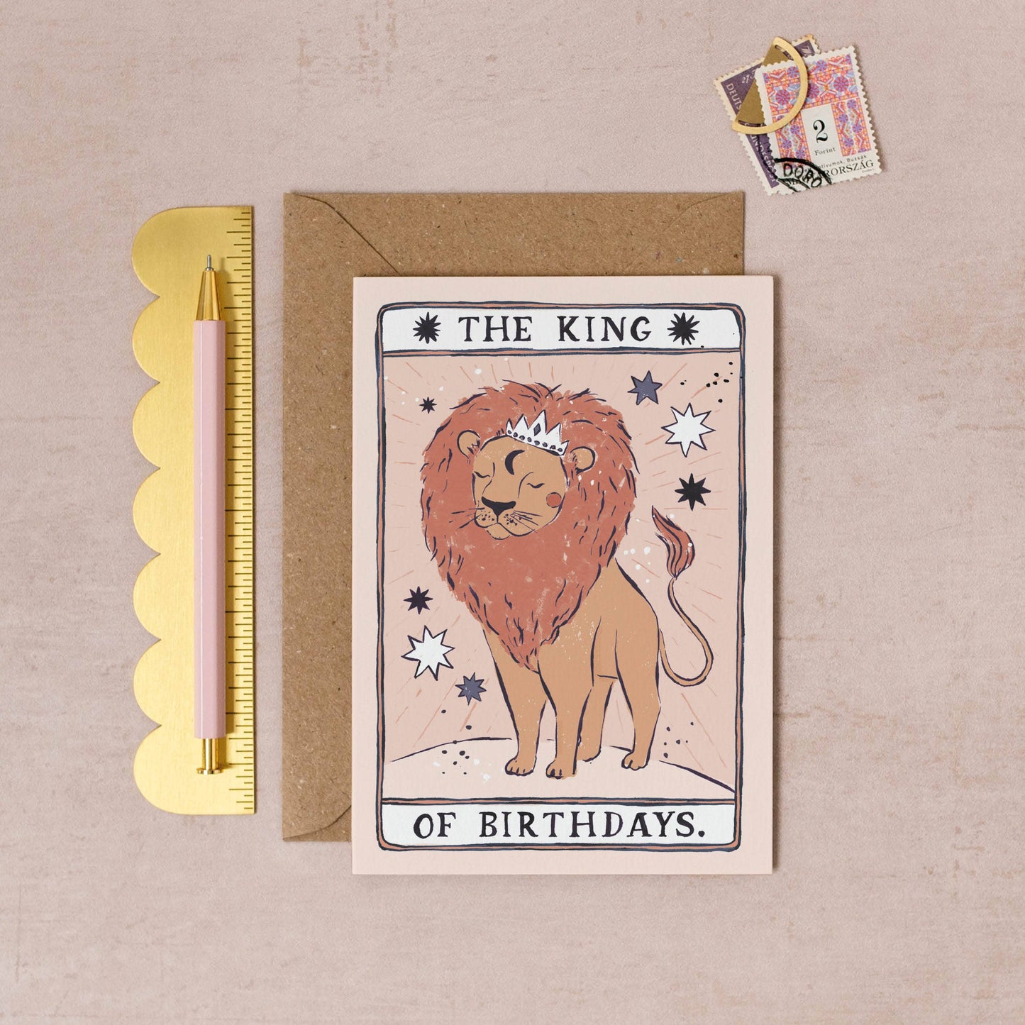 Sister Paper Co. - King of Birthdays Card | Dad Birthday Card | Male Birthday TAC17