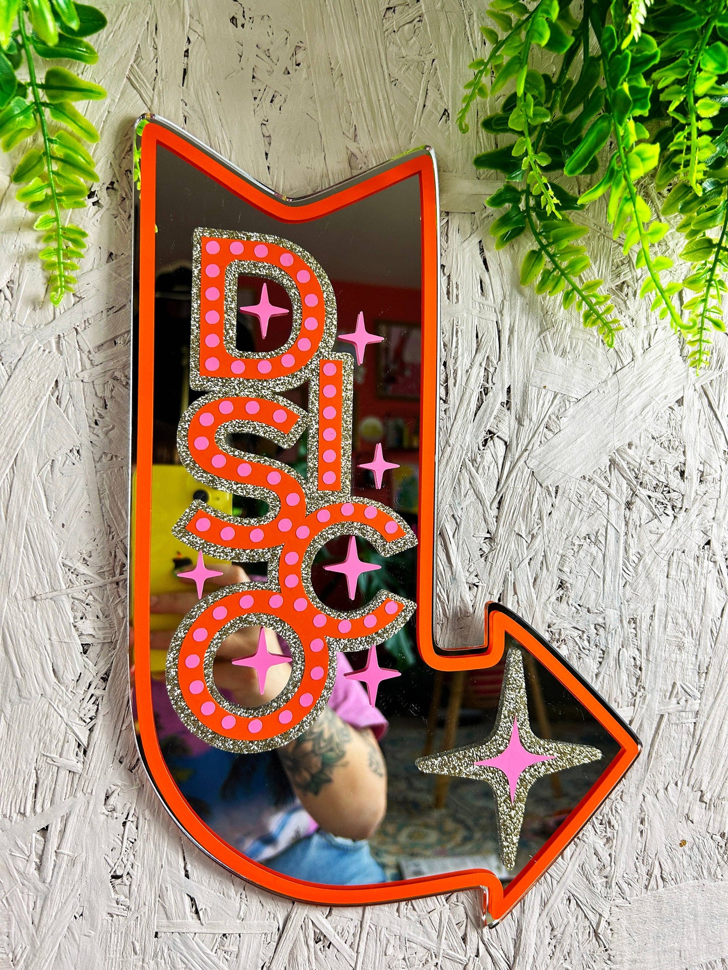 Printed Weird - DISCO Motel Sign Mirror