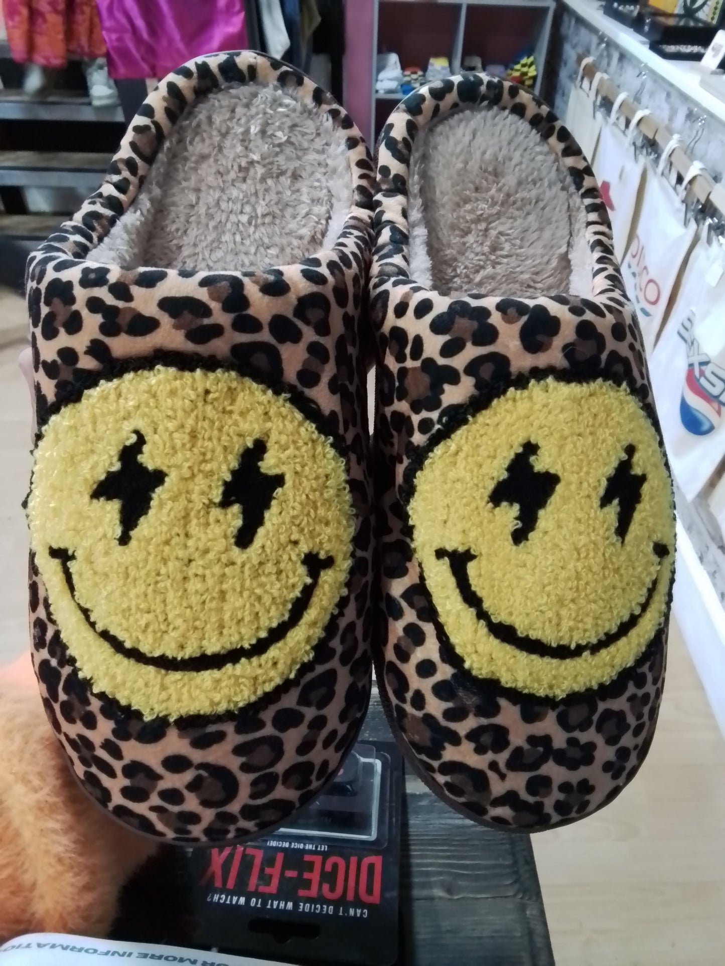 Slippers Leopard Smiley