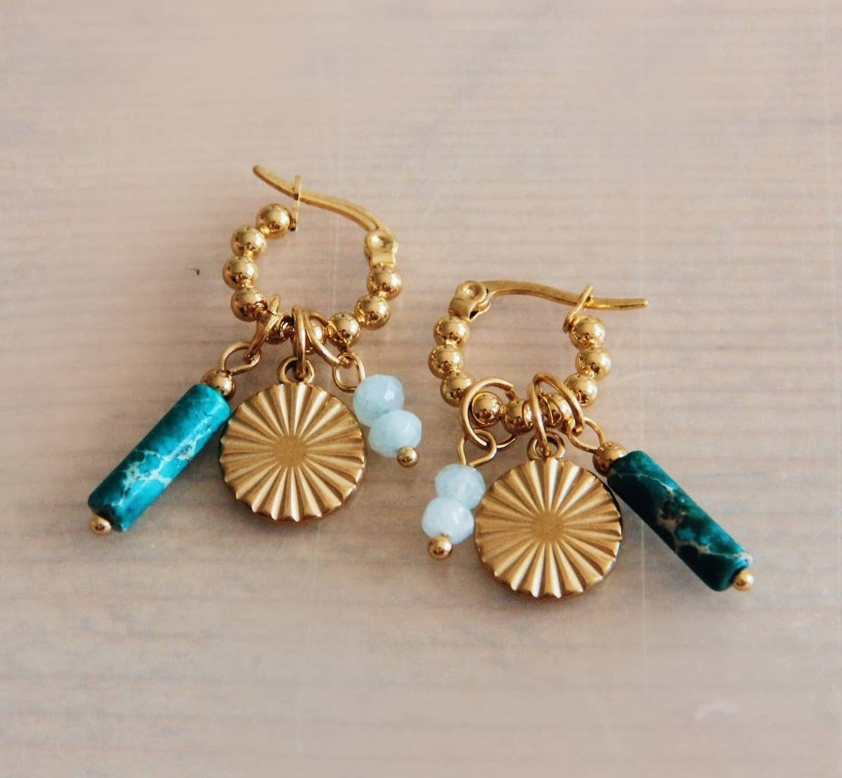 Bazou Multi Charm Earrings