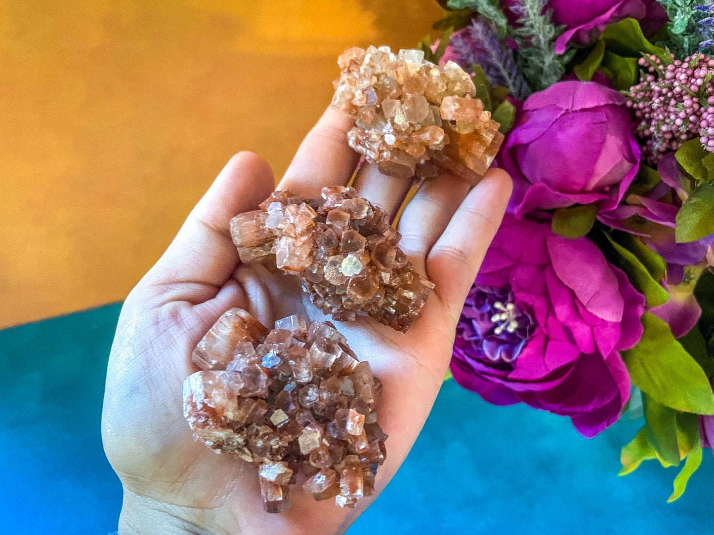 Aragonite Crystal Cluster: 1-9 GRAMS